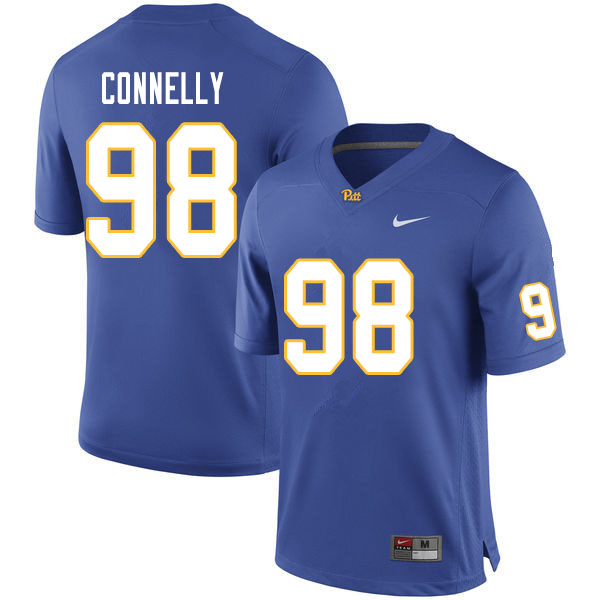 Men #98 Will Connelly Pitt Panthers College Football Jerseys Sale-Royal